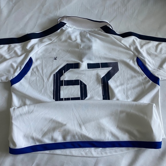 Polo shirt - White with blue accents - Picture 5 of 6